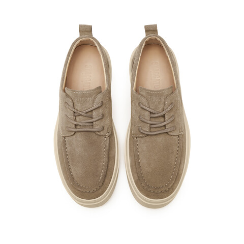 思加图2025秋季新款复古时尚板鞋厚底休闲鞋系带男单鞋H2821CM5