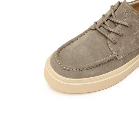 思加图2025秋季新款复古时尚板鞋厚底休闲鞋系带男单鞋H2821CM5