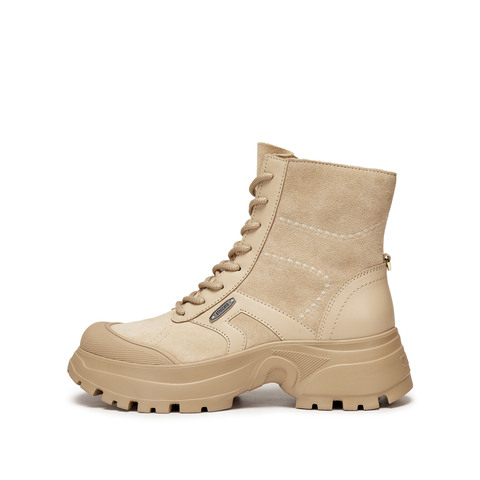 思加图2025冬季新款音符靴工装靴厚底增高短靴时装靴女靴EFU49DD5