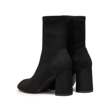 思加图2025冬季新款法式时装靴弹力靴瘦瘦靴中靴高跟靴女H8088DZ5