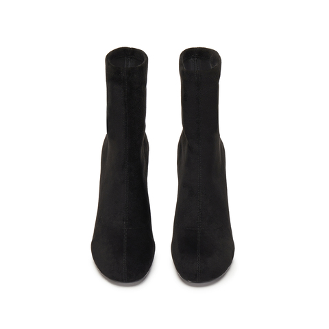 思加图2025冬季新款法式时装靴弹力靴瘦瘦靴中靴高跟靴女H8088DZ5