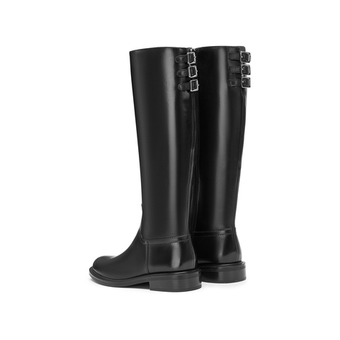 思加图2025冬季新款三重奏英伦风骑士靴长靴高靴女时装靴EAJ40DG5