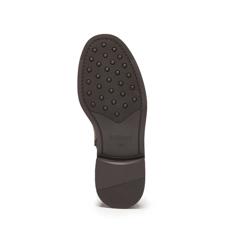 思加图2025冬季新款夜蝴蝶短靴时装靴粗跟黑色靴子女皮靴EAJ49DD5