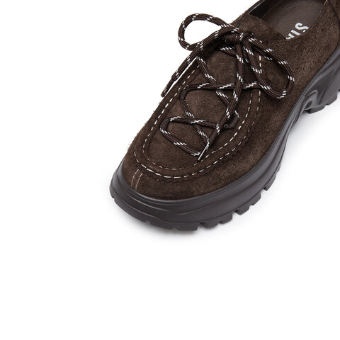 思加图2025秋季新款海豚奇境复古袋鼠鞋厚底增高单鞋女鞋EFU44CM5