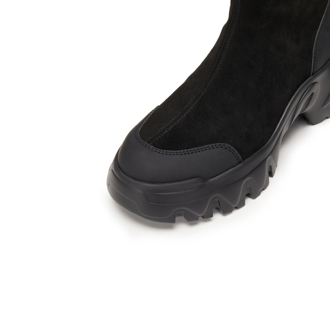 思加图2025冬季新款交响海豚运动靴中靴厚底增高瘦瘦靴女EIX03DZ5