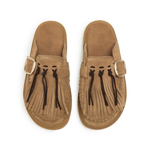 思加图2025秋季新款复古勃肯鞋一字拖厚底增高凉拖鞋女鞋F2510CH5