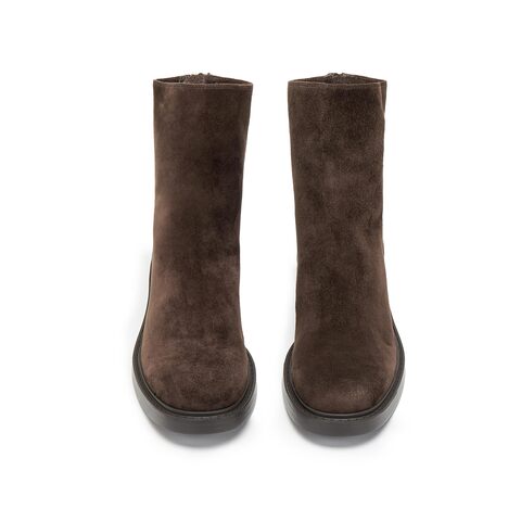 思加图2025冬季新款复古中靴瘦瘦靴时装靴粗跟通勤女靴子Z1604DZ5