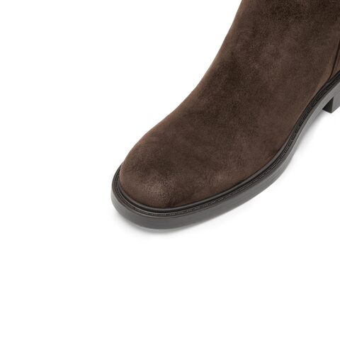 思加图2025冬季新款复古中靴瘦瘦靴时装靴粗跟通勤女靴子Z1604DZ5