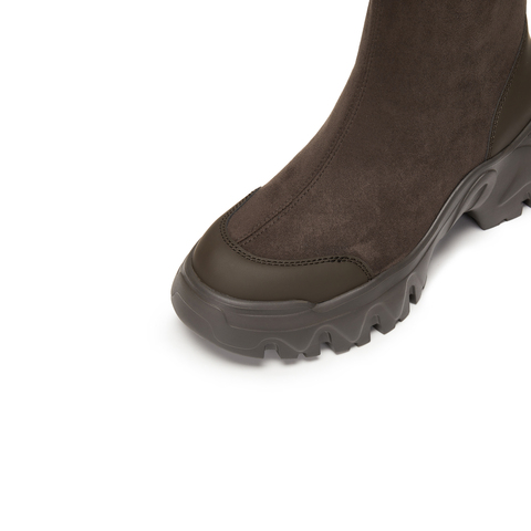 思加图2025冬季新款交响海豚运动靴中靴厚底增高瘦瘦靴女EIX03DZ5