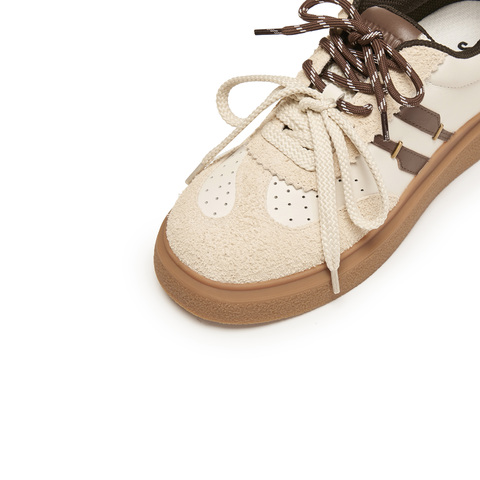 思加图2025冬季新款复古德训鞋运动休闲鞋厚底增高女鞋子S8375CM5