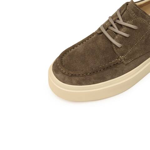 思加图2025秋季新款复古时尚板鞋厚底休闲鞋系带男单鞋H2821CM5