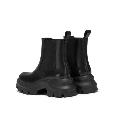 思加图2025冬季新款英伦风运动靴切尔西靴厚底增高短靴女EJA02DD5