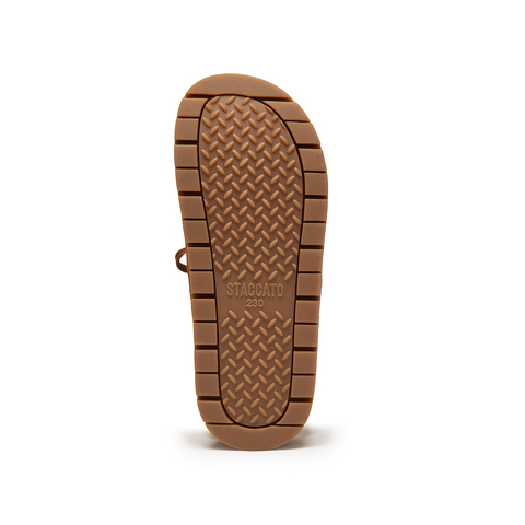 思加图2025冬季新款雪绒绒复古勃肯鞋大头鞋厚底半拖鞋女EIM02DH5