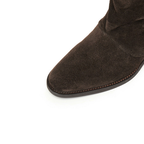 思加图2025冬季新款复古西部靴牛仔靴中靴时装靴通勤女靴H2556DZ5