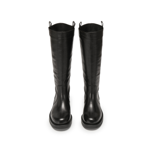 思加图2025冬季新款英伦风骑士靴长靴高筒靴时装靴女皮靴EIJ01DG5