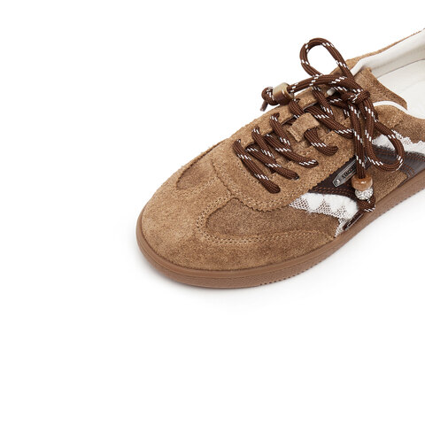 思加图2025秋季新款百搭复古德训鞋阿甘鞋运动休闲鞋女鞋EE932CM5