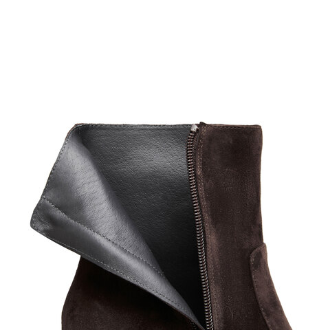 思加图2025冬季新款锈色海棠短靴粗跟通勤时装靴女皮靴子EYJ03DD5