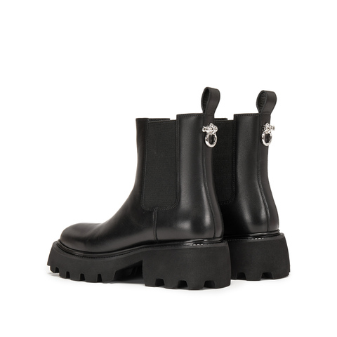 思加图2025冬季新款英伦风切尔西靴烟筒靴中靴厚底女靴子Z1455DD5