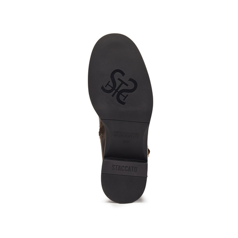 思加图2025冬季新款英伦风骑士靴长靴高筒靴时装靴女靴子EIF01DG5