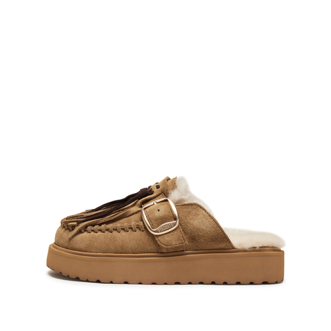 思加图2025秋季新款复古勃肯鞋一字拖厚底增高凉拖鞋女鞋F2510CH5