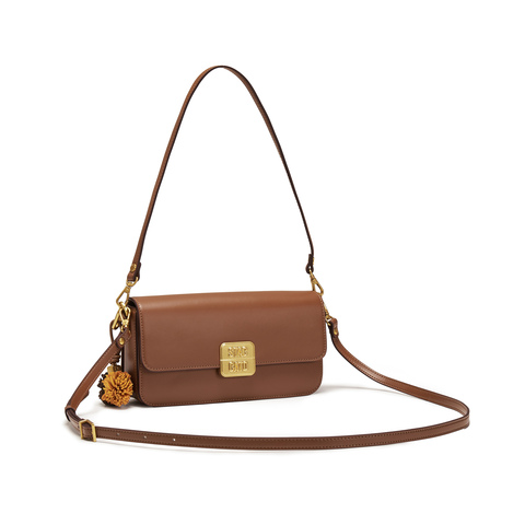 思加图2025冬季新款游牧包方包单肩包腋下包时尚背提包X8318DX5