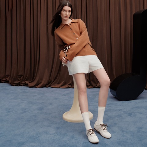 思加图2025秋季新款小琴键复古德训鞋阿甘鞋平底鞋休闲鞋女鞋EG701CM5