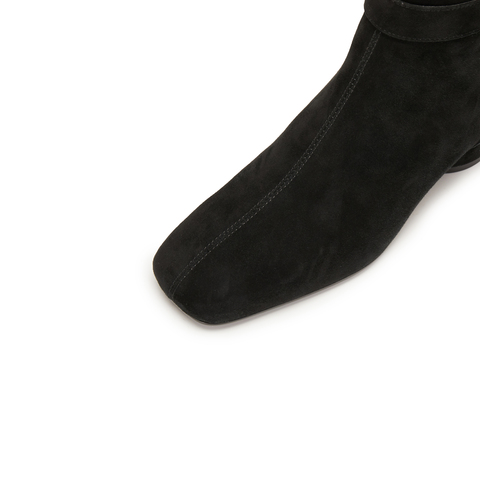 思加图2025冬季新款气质通勤时装靴短靴粗跟美拉德女靴子Y8901DD5