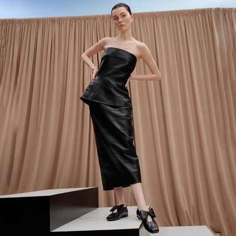 思加图2025秋季新款东京画家复古芭蕾舞鞋平底鞋女小皮鞋EGT03CA5