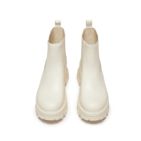 思加图2025冬季新款英伦风运动靴切尔西靴厚底增高短靴女EJA02DD5