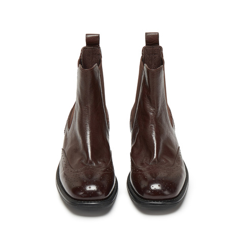 思加图2025冬季新款海伦小姐切尔西靴短靴时装靴复古女靴J8020DD5