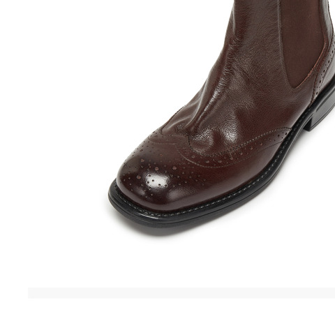 思加图2025冬季新款海伦小姐切尔西靴短靴时装靴复古女靴J8020DD5