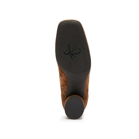 思加图2025冬季新款气质通勤时装靴短靴粗跟美拉德女靴子Y8901DD5