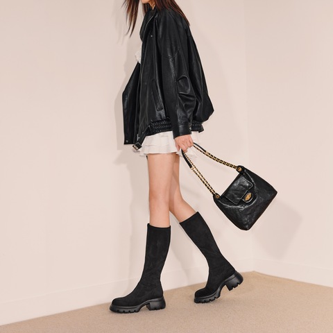 思加图2025冬季新款通勤绗缝包托特包单肩斜挎包背提包女X8320DX5