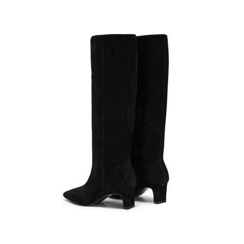 思加图2025冬季新款复古超长靴时装靴高跟靴时装鞋女靴子Z3812DC5