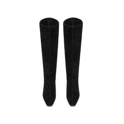 思加图2025冬季新款复古超长靴时装靴高跟靴时装鞋女靴子Z3812DC5