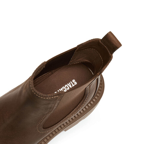 思加图2025冬季新款英伦风切尔西靴短靴厚底增高时装靴女B7313DD5