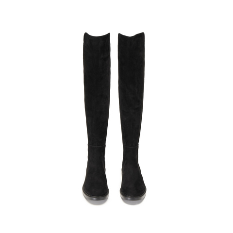 思加图2025新款黑色显瘦过膝靴超长靴时装靴弹力靴女靴子EFI35DC5