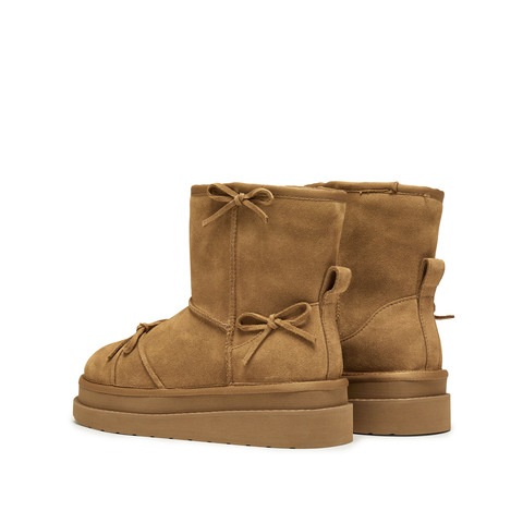 思加图2025冬季新款雪菲菲保暖雪地靴厚底增高短靴女靴子EIY07DD5