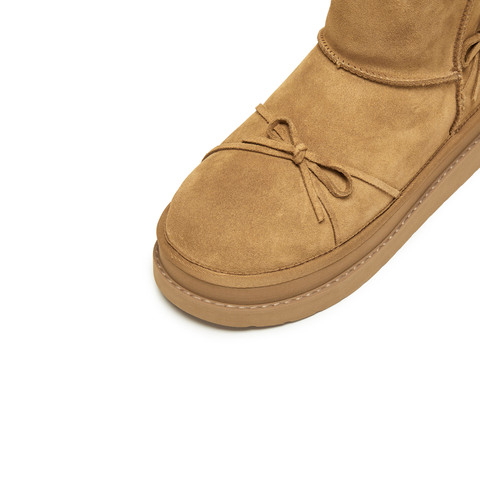 思加图2025冬季新款雪菲菲保暖雪地靴厚底增高短靴女靴子EIY07DD5