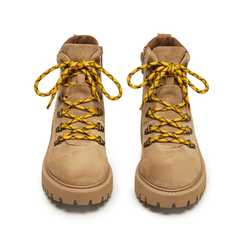 思加图2025冬季新款小黄蜂复古马丁靴工装靴短靴厚底女靴EGB53DD5