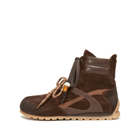 思加图2025冬季新款复古运动靴拳击靴短靴时装鞋平底女靴Q2808DD5