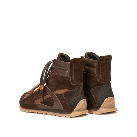 思加图2025冬季新款复古运动靴拳击靴短靴时装鞋平底女靴Q2808DD5