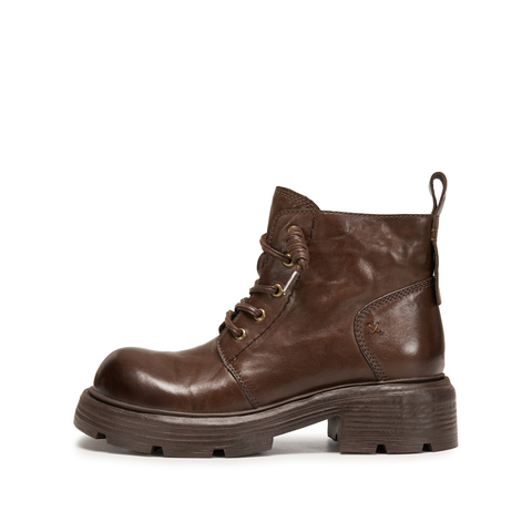 思加图2025冬季新款英伦风马丁靴短靴厚底增高时装靴女靴J5882DD5