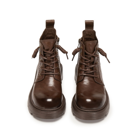 思加图2025冬季新款英伦风马丁靴短靴厚底增高时装靴女靴J5882DD5