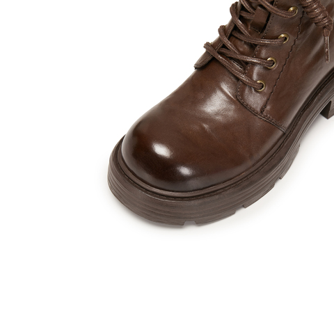 思加图2025冬季新款英伦风马丁靴短靴厚底增高时装靴女靴J5882DD5