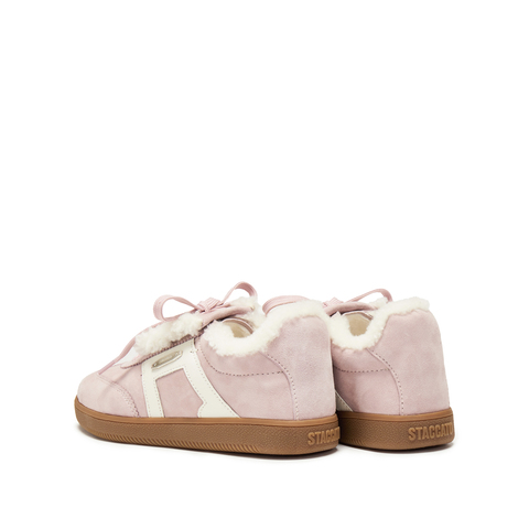 思加图2025冬季新款小音符保暖毛毛鞋德训鞋休闲鞋女鞋子EE925DM5