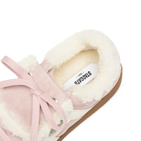 思加图2025冬季新款小音符保暖毛毛鞋德训鞋休闲鞋女鞋子EE925DM5