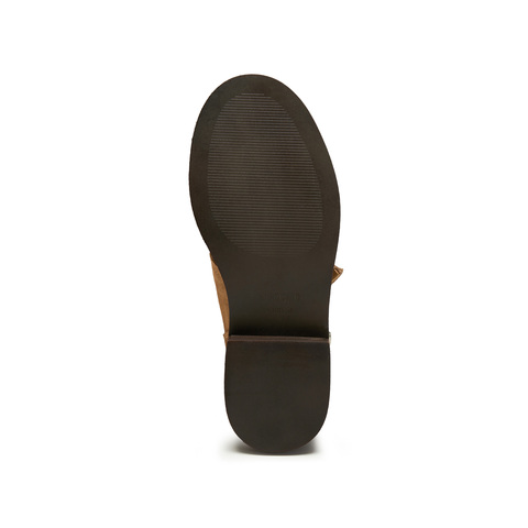 思加图2025冬季新款复古西部靴牛仔靴中靴时装靴粗跟女靴C0085DZ5