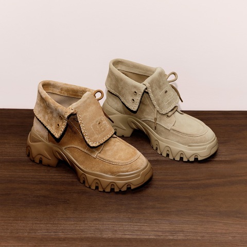 思加图2025冬季新款高岭之歌工装靴运动靴中靴厚底女户外EIX01DZ5