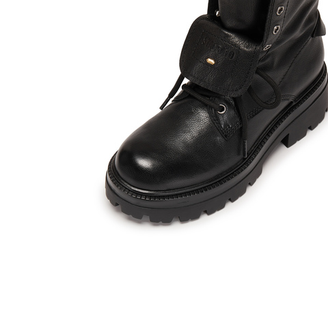 思加图2025冬季新款胡椒乐队马丁靴中靴厚底时装靴女靴皮EIW04DZ5